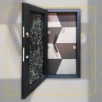 باب مصفح دابل 100سم