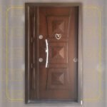 باب مصفح بارز طبيعي 120سم